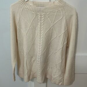 Cable knit sweater